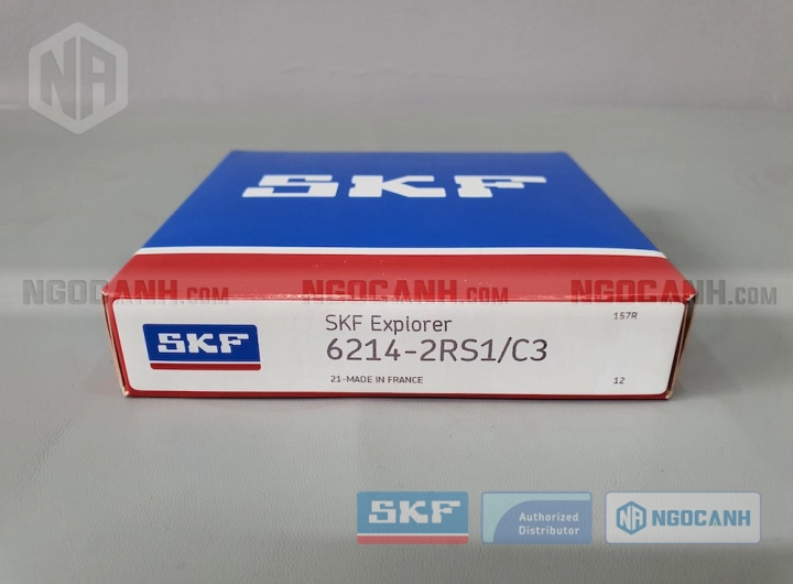 Vòng bi SKF 6214-2RS1/C3 chính hãng phân phối bởi SKF Ngọc Anh - Đại lý ủy quyền SKF Vòng bi SKF 6214-2RS1/C3 chính hãng phân phối bởi SKF Ngọc Anh - Đại lý ủy quyền SKF