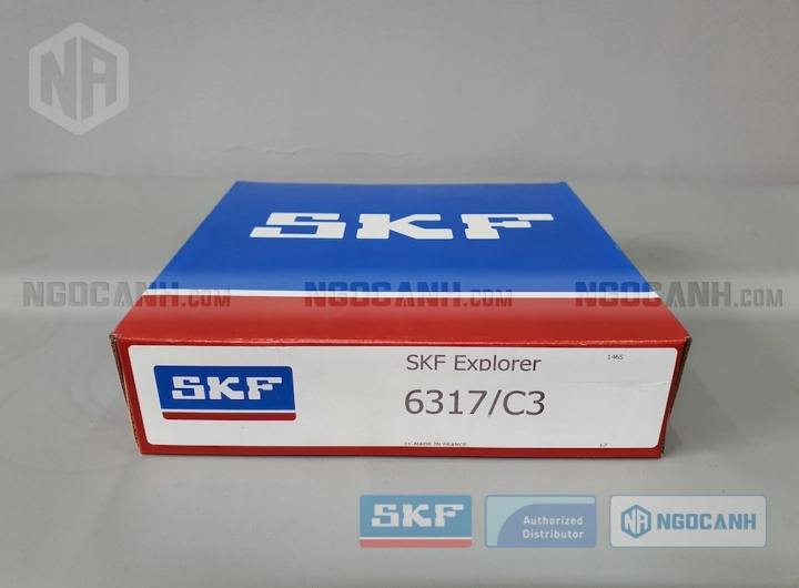 Vòng bi SKF 6317/C3 chính hãng phân phối bởi SKF Ngọc Anh - Đại lý ủy quyền SKF Vòng bi SKF 6317/C3 chính hãng phân phối bởi SKF Ngọc Anh - Đại lý ủy quyền SKF