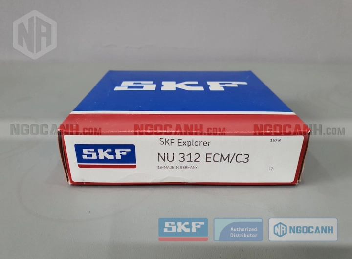 Vòng bi SKF NU 312 ECM/C3 chính hãng phân phối bởi SKF Ngọc Anh - Đại lý ủy quyền SKF
