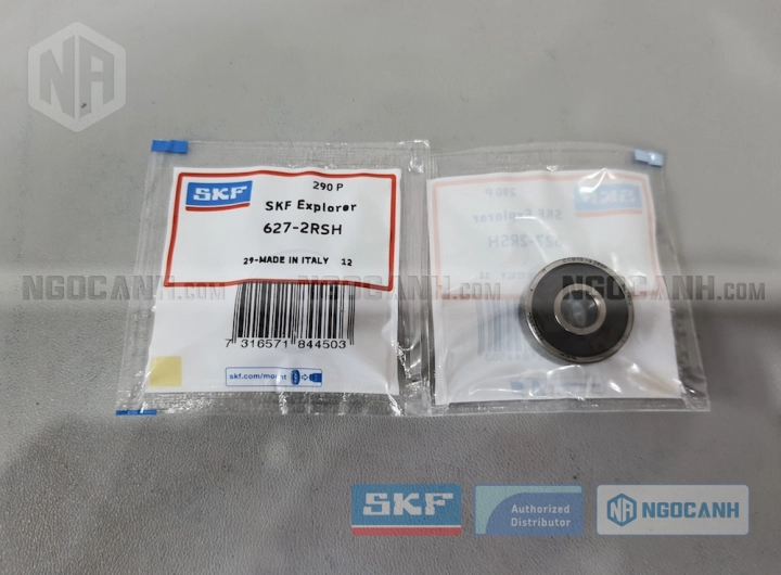 Vòng bi SKF 627-2RSH chính hãng phân phối bởi SKF Ngọc Anh - Đại lý ủy quyền SKF Vòng bi SKF 627-2RSH chính hãng phân phối bởi SKF Ngọc Anh - Đại lý ủy quyền SKF