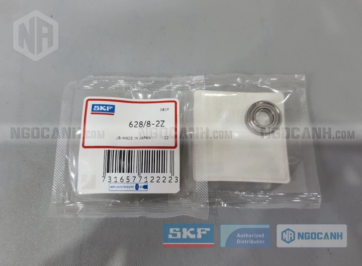 Vòng bi SKF 628/8-2Z chính hãng phân phối bởi SKF Ngọc Anh - Đại lý ủy quyền SKF Vòng bi SKF 628/8-2Z chính hãng phân phối bởi SKF Ngọc Anh - Đại lý ủy quyền SKF