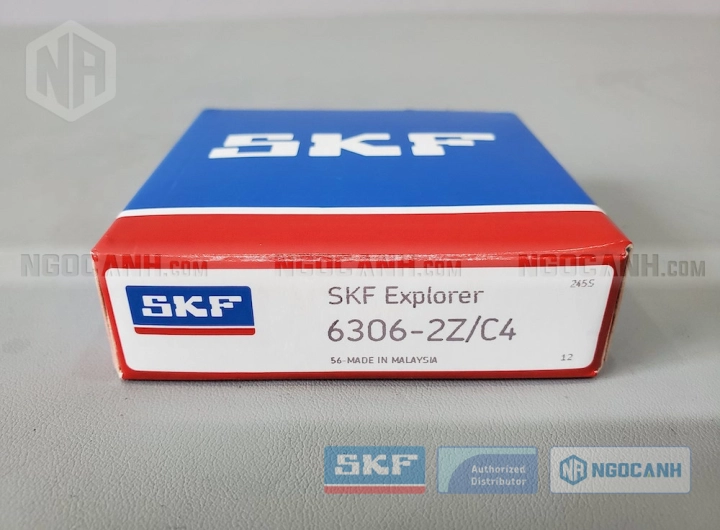 Vòng bi SKF 6306-2Z/C4 chính hãng phân phối bởi SKF Ngọc Anh - Đại lý ủy quyền SKF