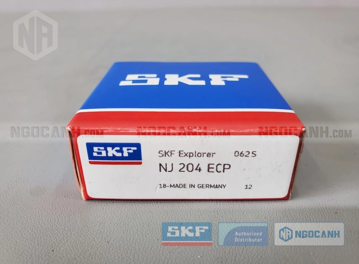 Vòng bi SKF NJ 204 ECP chính hãng phân phối bởi SKF Ngọc Anh - Đại lý ủy quyền SKF
