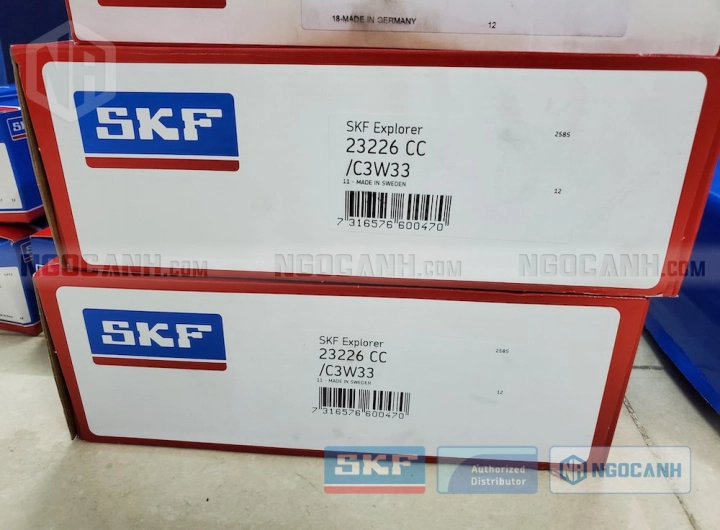 Vòng bi SKF 23226 CC/C3W33 chính hãng phân phối bởi SKF Ngọc Anh - Đại lý ủy quyền SKF Vòng bi SKF 23226 CC/C3W33 chính hãng phân phối bởi SKF Ngọc Anh - Đại lý ủy quyền SKF