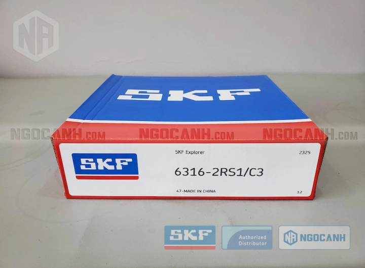 Vòng bi SKF 6316-2RS1/C3 chính hãng phân phối bởi SKF Ngọc Anh - Đại lý ủy quyền SKF