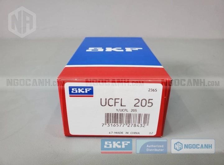 Gối đỡ SKF UCFL 205 chính hãng phân phối bởi SKF Ngọc Anh - Đại lý ủy quyền SKF