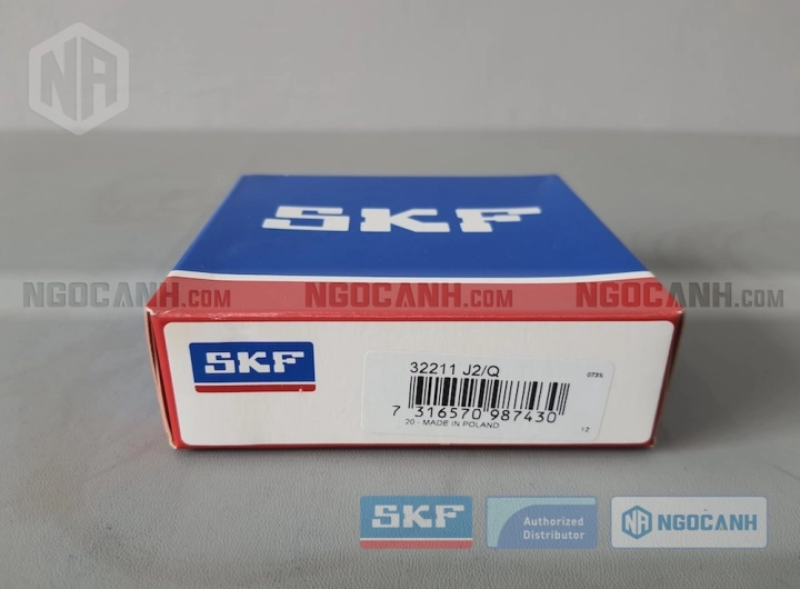 Vòng bi SKF 32211 J2/Q chính hãng phân phối bởi SKF Ngọc Anh - Đại lý ủy quyền SKF Vòng bi SKF 32211 J2/Q chính hãng phân phối bởi SKF Ngọc Anh - Đại lý ủy quyền SKF