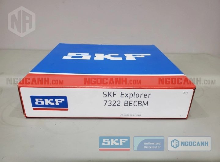 Vòng bi SKF 7322 BECBM chính hãng phân phối bởi SKF Ngọc Anh - Đại lý ủy quyền SKF Vòng bi SKF 7322 BECBM chính hãng phân phối bởi SKF Ngọc Anh - Đại lý ủy quyền SKF