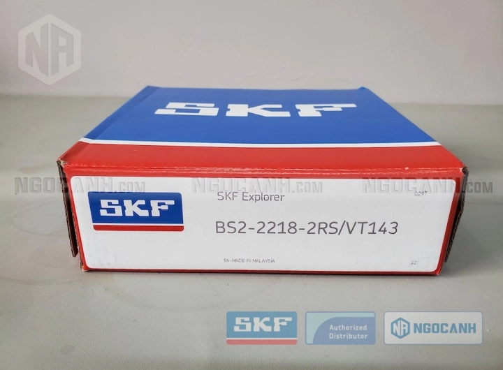 Vòng bi SKF BS2-2218-2RS/VT143 chính hãng phân phối bởi SKF Ngọc Anh - Đại lý ủy quyền SKF Vòng bi SKF BS2-2218-2RS/VT143 chính hãng phân phối bởi SKF Ngọc Anh - Đại lý ủy quyền SKF