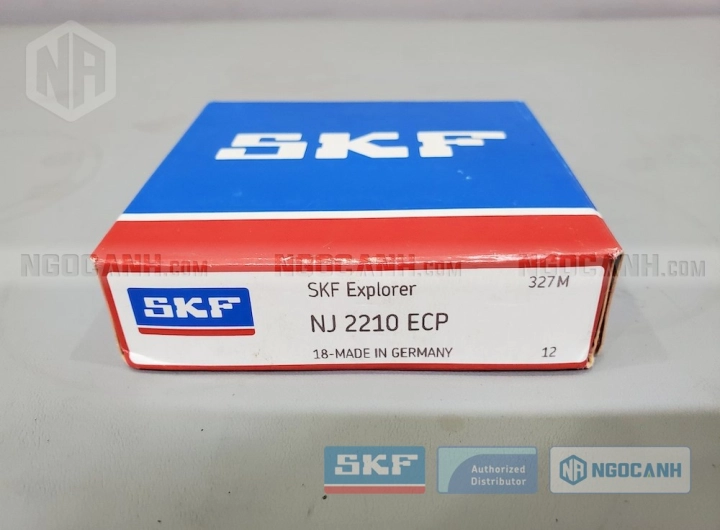 Vòng bi SKF NJ 2210 ECP chính hãng phân phối bởi SKF Ngọc Anh - Đại lý ủy quyền SKF