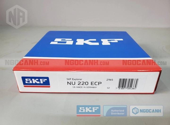 Vòng bi SKF NU 220 ECP chính hãng phân phối bởi SKF Ngọc Anh - Đại lý ủy quyền SKF
