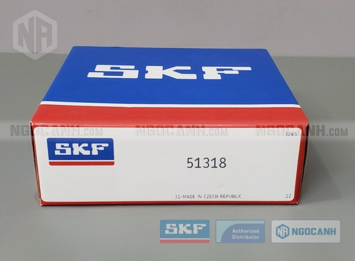 Vòng bi SKF 51318 chính hãng phân phối bởi SKF Ngọc Anh - Đại lý ủy quyền SKF