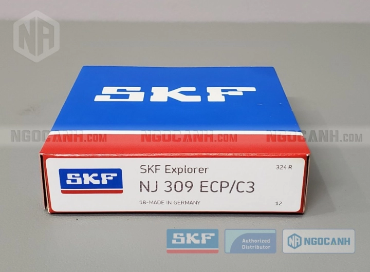 Vòng bi SKF NJ 309 ECP/C3 chính hãng phân phối bởi SKF Ngọc Anh - Đại lý ủy quyền SKF