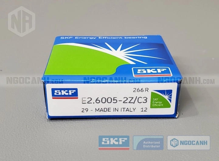 Vòng bi SKF E2.6005-2Z/C3 chính hãng phân phối bởi SKF Ngọc Anh - Đại lý ủy quyền SKF Vòng bi SKF E2.6005-2Z/C3 chính hãng phân phối bởi SKF Ngọc Anh - Đại lý ủy quyền SKF