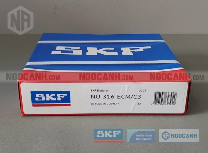 Vòng bi SKF NU 316 ECM/C3 chính hãng phân phối bởi SKF Ngọc Anh - Đại lý ủy quyền SKF
