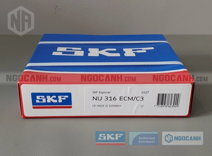 Vòng bi SKF NU 316 ECM/C3 chính hãng phân phối bởi SKF Ngọc Anh - Đại lý ủy quyền SKF Vòng bi SKF NU 316 ECM/C3 chính hãng phân phối bởi SKF Ngọc Anh - Đại lý ủy quyền SKF