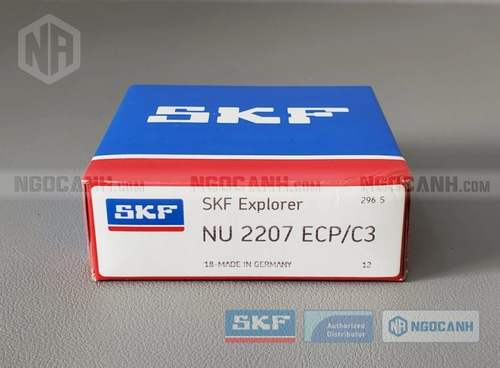 Vòng bi SKF NU 2207 ECP/C3 chính hãng phân phối bởi SKF Ngọc Anh - Đại lý ủy quyền SKF Vòng bi SKF NU 2207 ECP/C3 chính hãng phân phối bởi SKF Ngọc Anh - Đại lý ủy quyền SKF