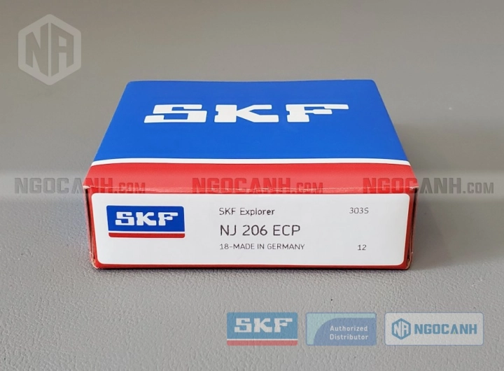 Vòng bi SKF NJ 206 ECP chính hãng phân phối bởi SKF Ngọc Anh - Đại lý ủy quyền SKF