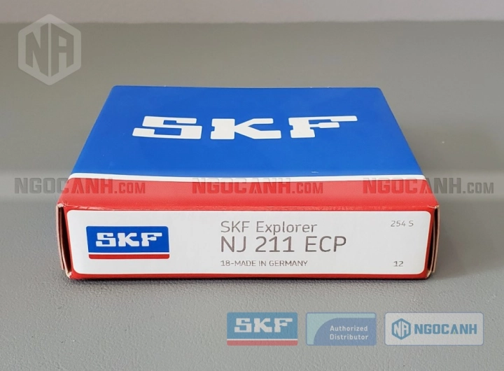 Vòng bi SKF NJ 211 ECP chính hãng phân phối bởi SKF Ngọc Anh - Đại lý ủy quyền SKF