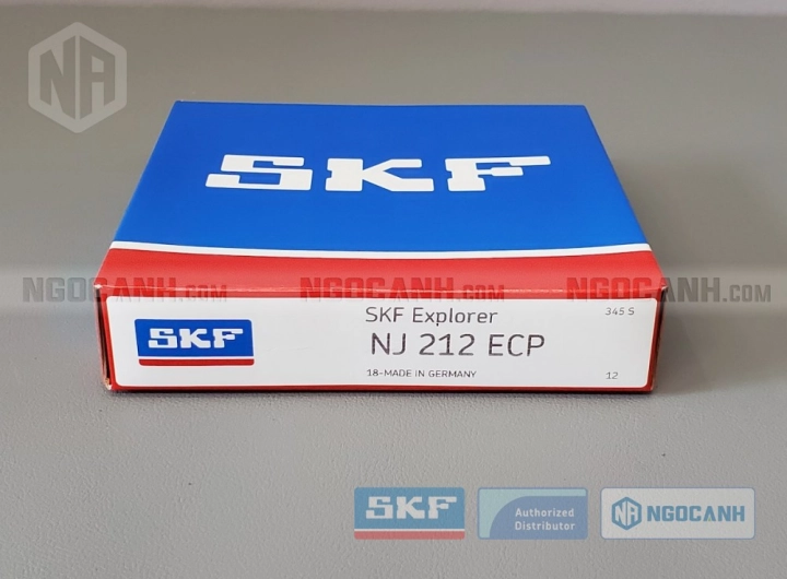 Vòng bi SKF NJ 212 ECP chính hãng phân phối bởi SKF Ngọc Anh - Đại lý ủy quyền SKF