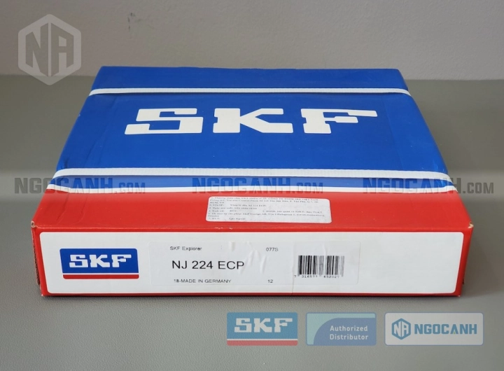 Vòng bi SKF NJ 224 ECP chính hãng phân phối bởi SKF Ngọc Anh - Đại lý ủy quyền SKF Vòng bi SKF NJ 224 ECP chính hãng phân phối bởi SKF Ngọc Anh - Đại lý ủy quyền SKF