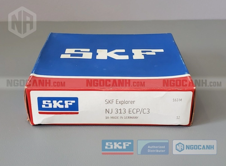 Vòng bi SKF NJ 313 ECP/C3 chính hãng phân phối bởi SKF Ngọc Anh - Đại lý ủy quyền SKF