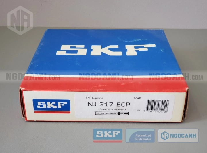 Vòng bi SKF NJ 317 ECP chính hãng phân phối bởi SKF Ngọc Anh - Đại lý ủy quyền SKF