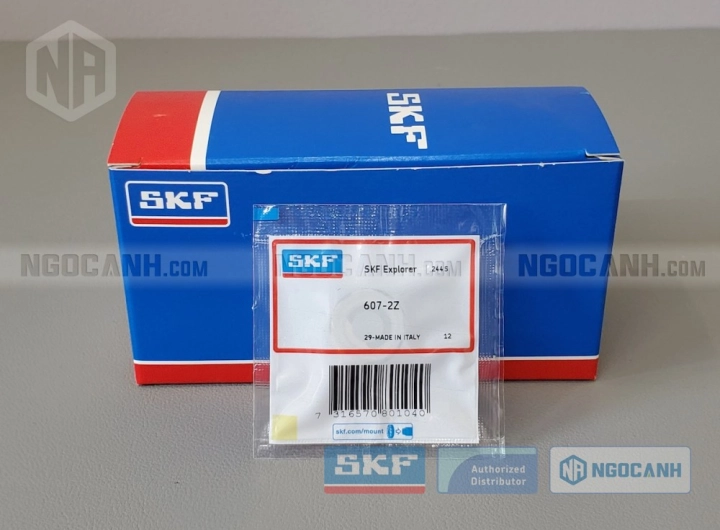 Vòng bi SKF 607-2Z chính hãng phân phối bởi SKF Ngọc Anh - Đại lý ủy quyền SKF Vòng bi SKF 607-2Z chính hãng phân phối bởi SKF Ngọc Anh - Đại lý ủy quyền SKF