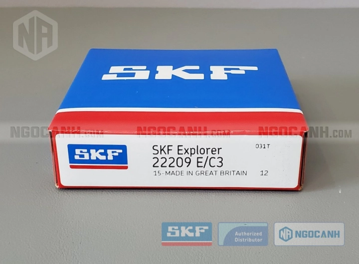 Vòng bi SKF 22209 E/C3 chính hãng phân phối bởi SKF Ngọc Anh - Đại lý ủy quyền SKF Vòng bi SKF 22209 E/C3 chính hãng phân phối bởi SKF Ngọc Anh - Đại lý ủy quyền SKF