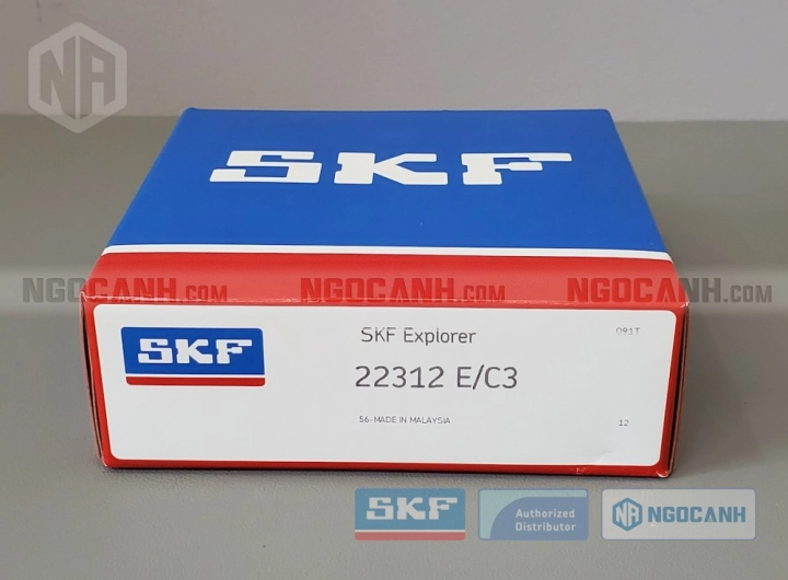 Vòng bi SKF 22312 E/C3 chính hãng phân phối bởi SKF Ngọc Anh - Đại lý ủy quyền SKF