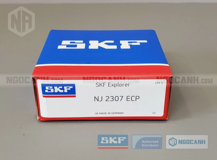 Vòng bi SKF NJ 2307 ECP chính hãng phân phối bởi SKF Ngọc Anh - Đại lý ủy quyền SKF