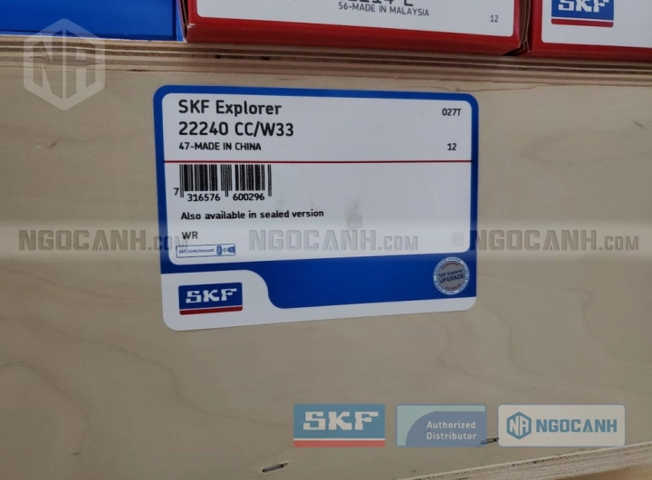 Vòng bi SKF 22240 CC/W33 chính hãng phân phối bởi SKF Ngọc Anh - Đại lý ủy quyền SKF