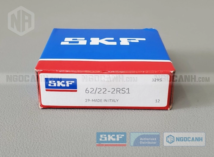 Vòng bi SKF 62/22-2RS1 chính hãng phân phối bởi SKF Ngọc Anh - Đại lý ủy quyền SKF