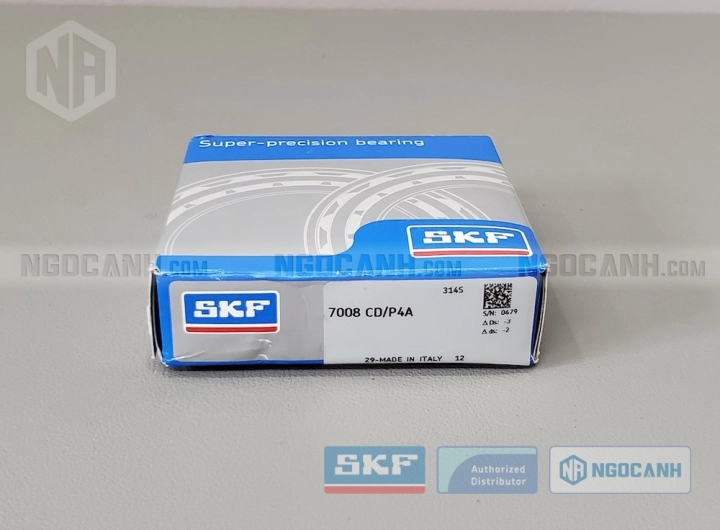 Vòng bi SKF 7008 CD/P4A chính hãng phân phối bởi SKF Ngọc Anh - Đại lý ủy quyền SKF