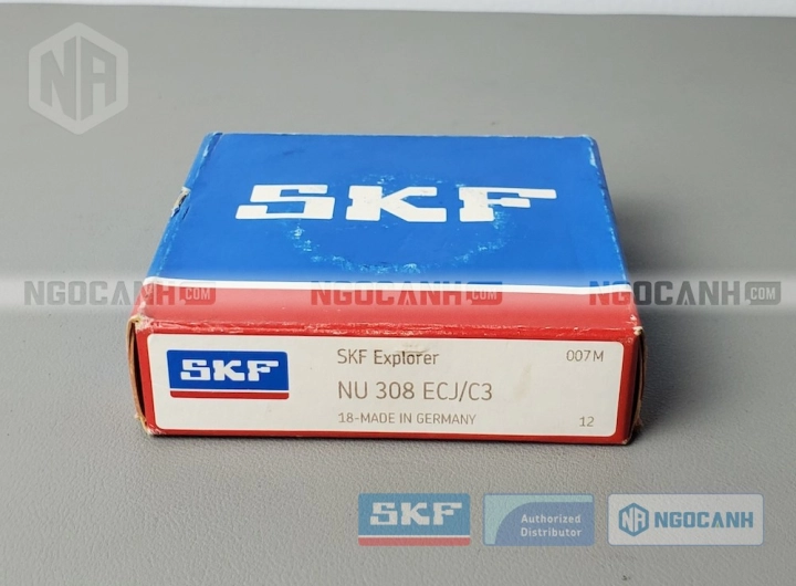 Vòng bi SKF NU 308 ECJ/C3 chính hãng phân phối bởi SKF Ngọc Anh - Đại lý ủy quyền SKF