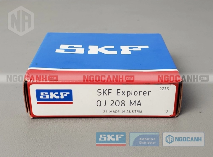 Vòng bi SKF QJ 208 MA chính hãng phân phối bởi SKF Ngọc Anh - Đại lý ủy quyền SKF