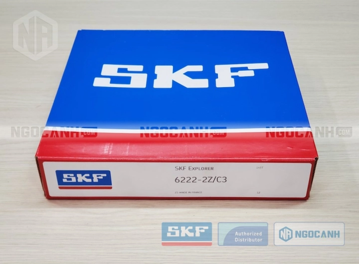 Vòng bi SKF 6222-2Z/C3 chính hãng phân phối bởi SKF Ngọc Anh - Đại lý ủy quyền SKF Vòng bi SKF 6222-2Z/C3 chính hãng phân phối bởi SKF Ngọc Anh - Đại lý ủy quyền SKF