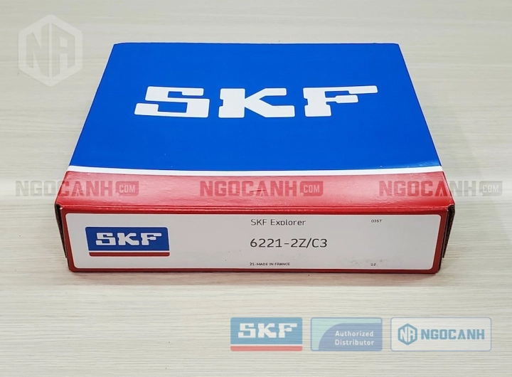 Vòng bi SKF 6221-2Z/C3 chính hãng phân phối bởi SKF Ngọc Anh - Đại lý ủy quyền SKF