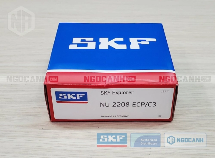 Vòng bi SKF NU 2208 ECP/C3 chính hãng phân phối bởi SKF Ngọc Anh - Đại lý ủy quyền SKF Vòng bi SKF NU 2208 ECP/C3 chính hãng phân phối bởi SKF Ngọc Anh - Đại lý ủy quyền SKF