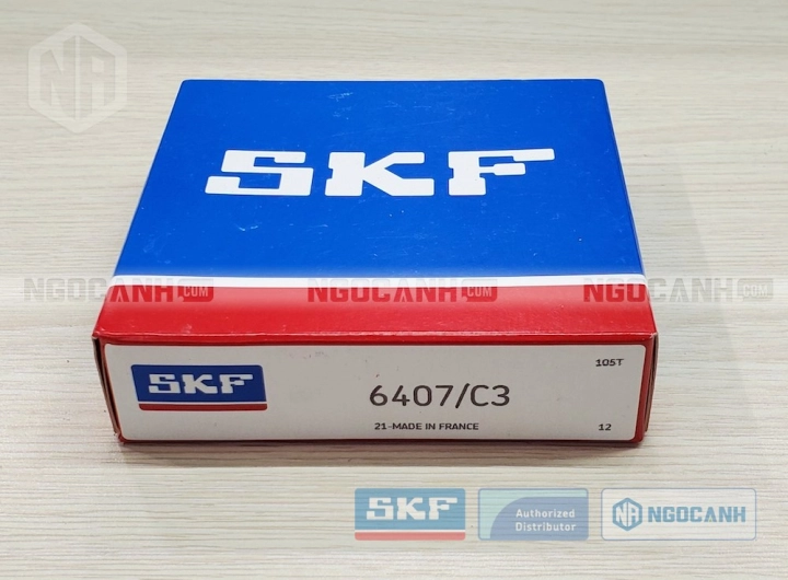 Vòng bi SKF 6407/C3 chính hãng phân phối bởi SKF Ngọc Anh - Đại lý ủy quyền SKF