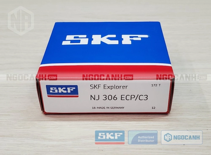 Vòng bi SKF NJ 306 ECP/C3 chính hãng phân phối bởi SKF Ngọc Anh - Đại lý ủy quyền SKF
