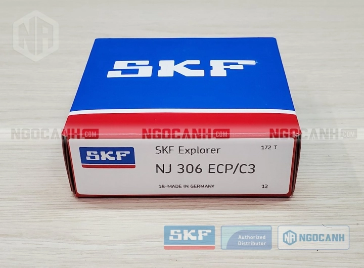 Vòng bi SKF NJ 306 ECP/C3 chính hãng phân phối bởi SKF Ngọc Anh - Đại lý ủy quyền SKF Vòng bi SKF NJ 306 ECP/C3 chính hãng phân phối bởi SKF Ngọc Anh - Đại lý ủy quyền SKF
