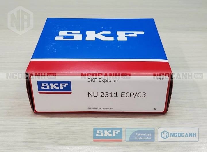 Vòng bi SKF NU 2311 ECP/C3 chính hãng phân phối bởi SKF Ngọc Anh - Đại lý ủy quyền SKF Vòng bi SKF NU 2311 ECP/C3 chính hãng phân phối bởi SKF Ngọc Anh - Đại lý ủy quyền SKF