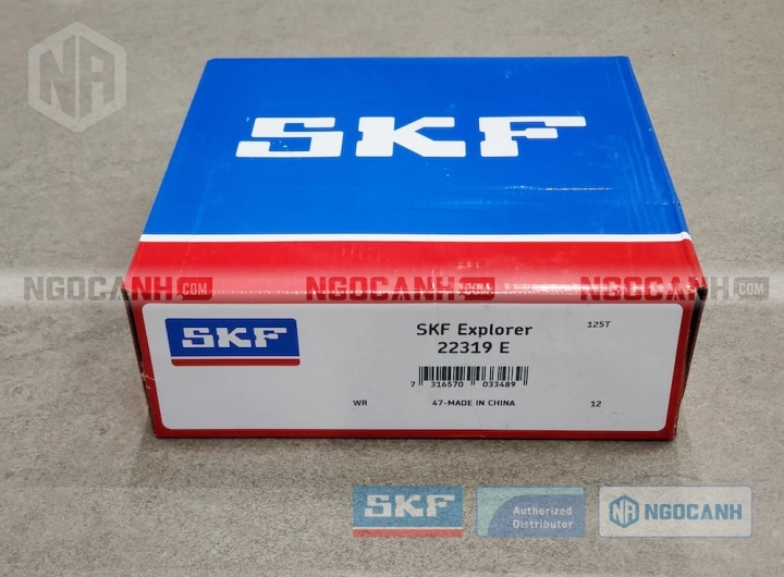 Vòng bi SKF 22319 E chính hãng phân phối bởi SKF Ngọc Anh - Đại lý ủy quyền SKF Vòng bi SKF 22319 E chính hãng phân phối bởi SKF Ngọc Anh - Đại lý ủy quyền SKF