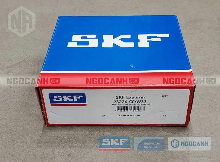 Vòng bi SKF 23224 CC/W33 chính hãng phân phối bởi SKF Ngọc Anh - Đại lý ủy quyền SKF Vòng bi SKF 23224 CC/W33 chính hãng phân phối bởi SKF Ngọc Anh - Đại lý ủy quyền SKF