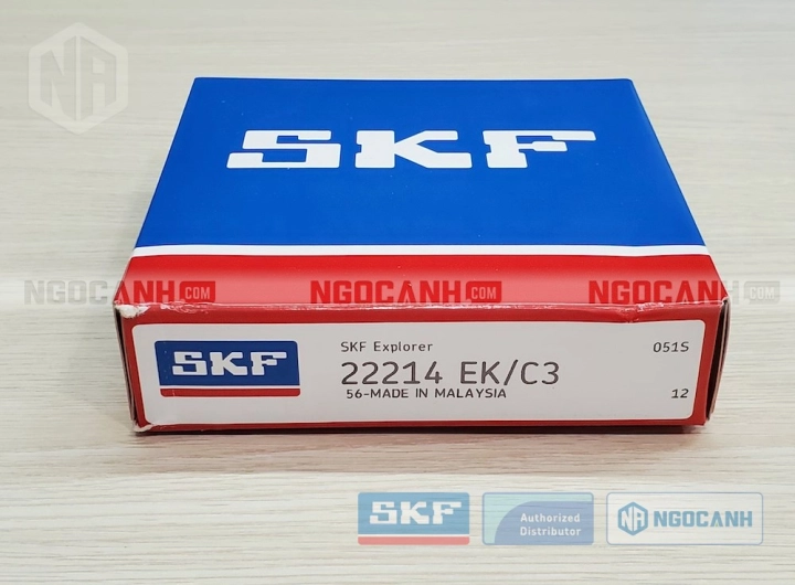 Vòng bi SKF 22214 EK/C3 chính hãng phân phối bởi SKF Ngọc Anh - Đại lý ủy quyền SKF Vòng bi SKF 22214 EK/C3 chính hãng phân phối bởi SKF Ngọc Anh - Đại lý ủy quyền SKF