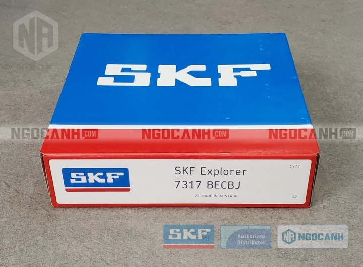 Vòng bi SKF 7317 BECBJ chính hãng phân phối bởi SKF Ngọc Anh - Đại lý ủy quyền SKF Vòng bi SKF 7317 BECBJ chính hãng phân phối bởi SKF Ngọc Anh - Đại lý ủy quyền SKF