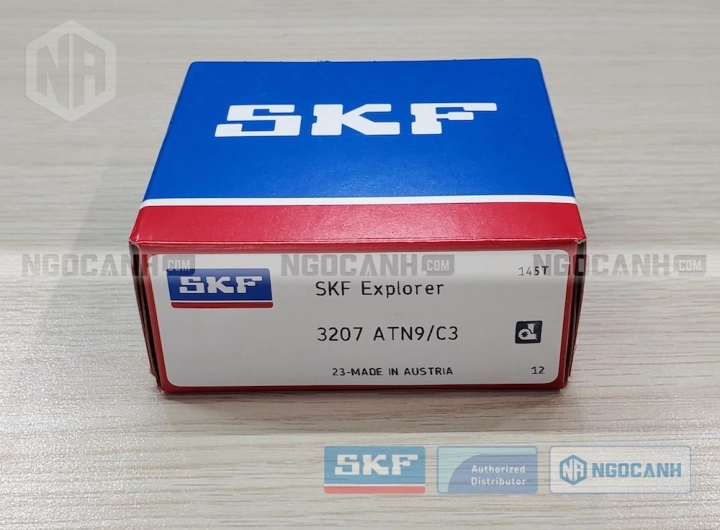 Vòng bi SKF 3207 ATN9/C3 chính hãng phân phối bởi SKF Ngọc Anh - Đại lý ủy quyền SKF