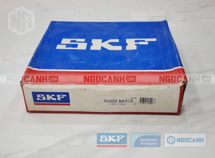 Vòng bi SKF 6322 M/C3 chính hãng phân phối bởi SKF Ngọc Anh - Đại lý ủy quyền SKF