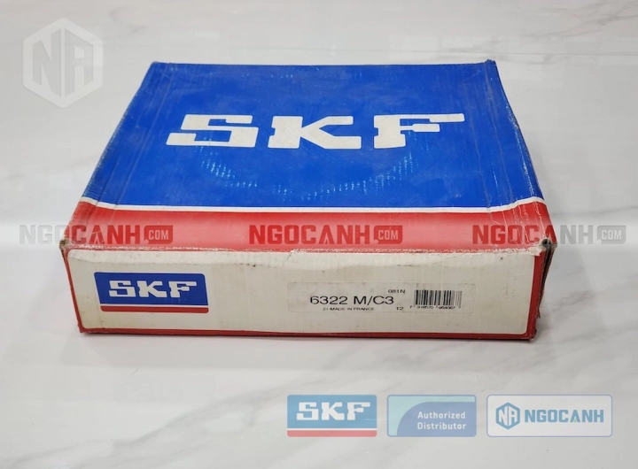 Vòng bi SKF 6322 M/C3 chính hãng phân phối bởi SKF Ngọc Anh - Đại lý ủy quyền SKF Vòng bi SKF 6322 M/C3 chính hãng phân phối bởi SKF Ngọc Anh - Đại lý ủy quyền SKF